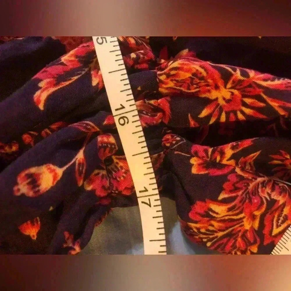 Lands' End Red and Orange Ruffled Tie Front Sundress - Picture 4 of 8